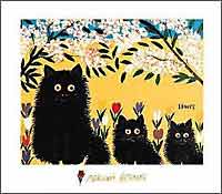 Three Black Cats